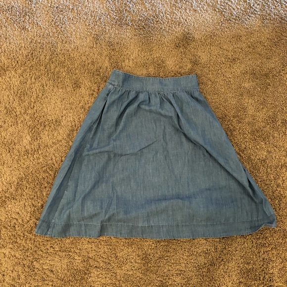 Blue Skirt with Buttons - Picture 2 of 2